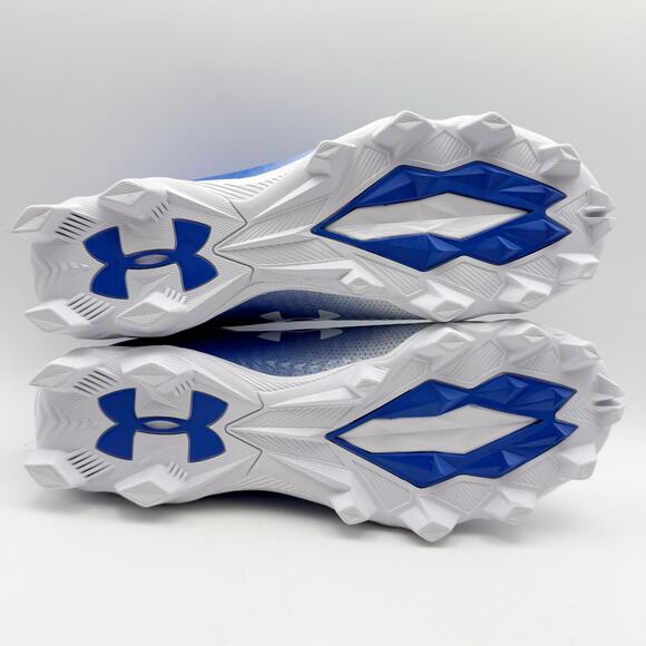 Under Armour Mens Spotlight Fran RM 4.0 Cleats US 8.5 EU 42 White Blue EUC - Picture 10 of 13